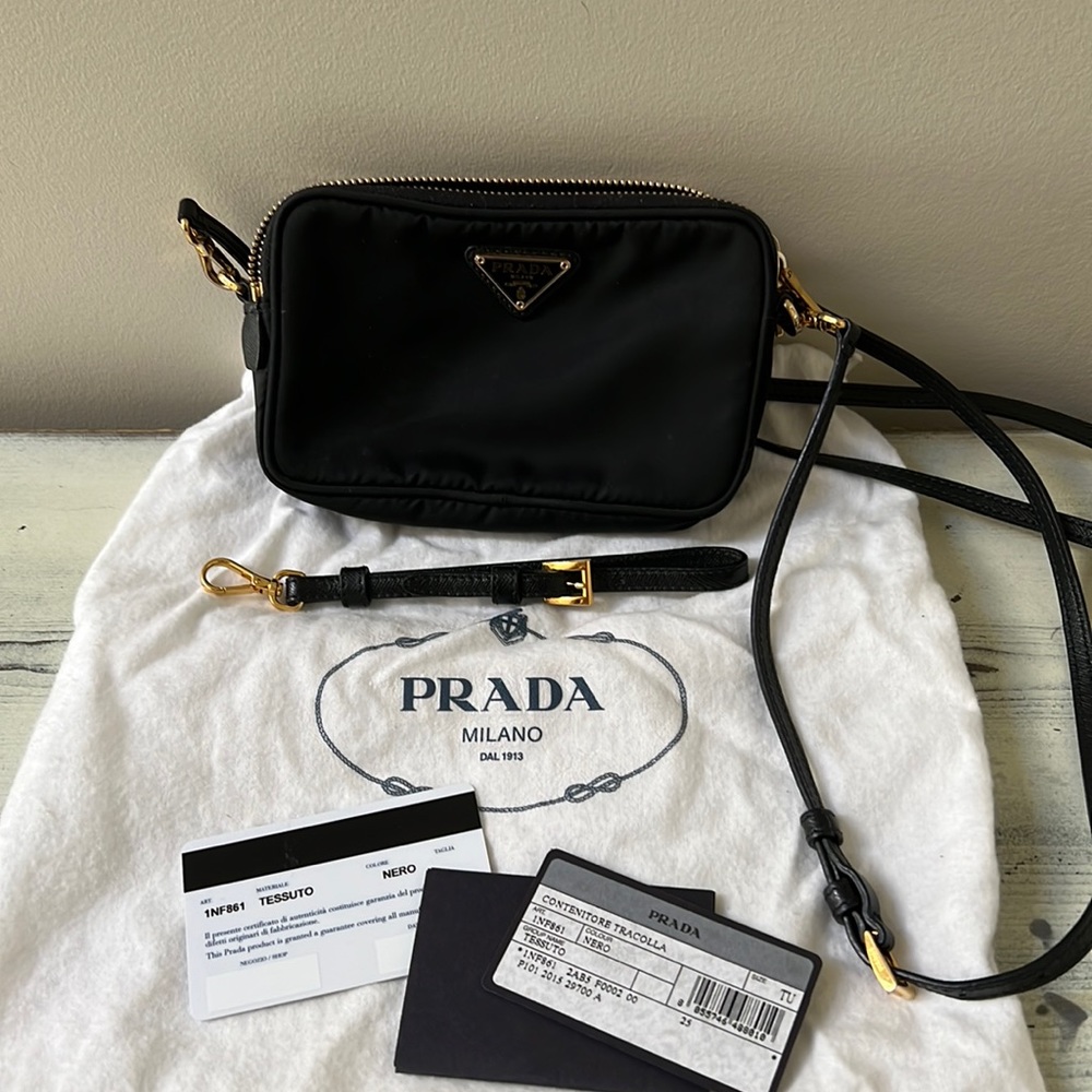 Prada nylon camera bag